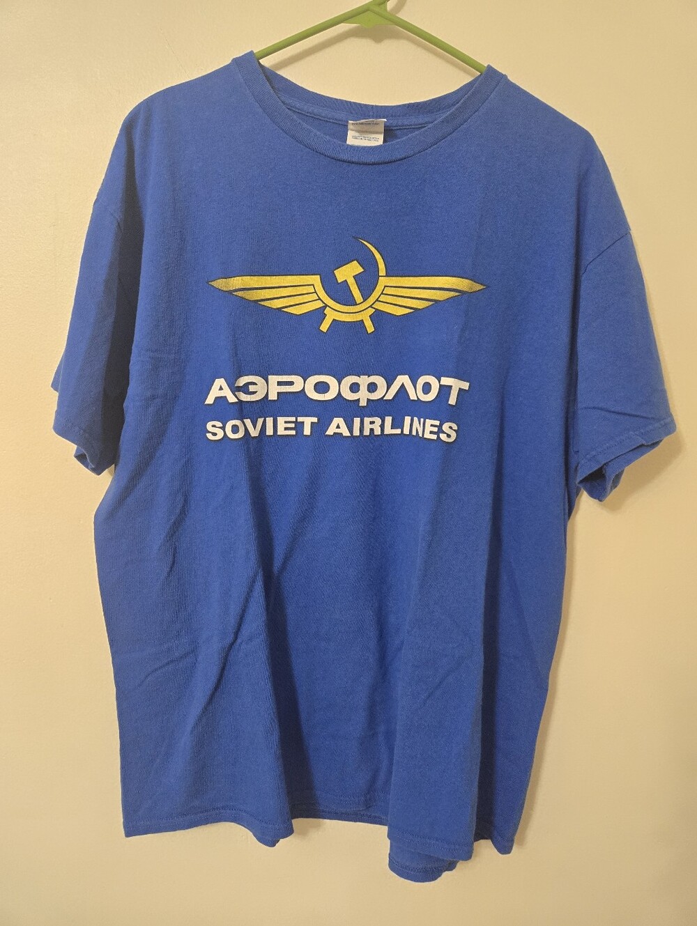 Aeroflot Soviet / Russian Airlines T Shirt - Size XL
